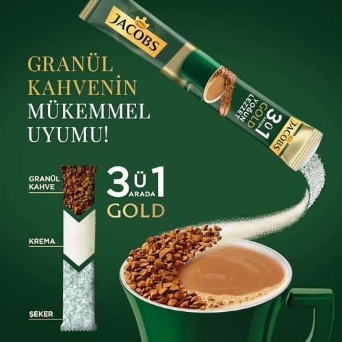 Jacobs 3ü 1 Arada Yoğun Lezzet 18 Gram x 40, Kahve