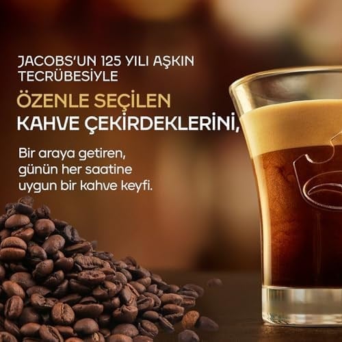 JACOBS - Espresso 7 Classico - Orta Yoğunluk - Dengeli ve Meyvemsi - Espresso Kapsülleri - 10 alüminyum kapsül x 10 Adet