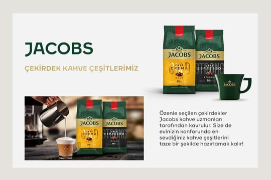 JACOBS Espresso Çekirdek Kahve 500 Gr