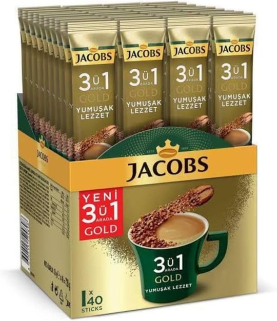 Jacobs Mp - 3Ü1 Arada Gold Yumuşak Lezzet 18Gr 40 Adet