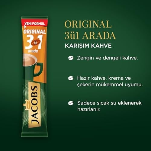 Jacobs Original 3 ü 1 arada Stick Karışım Kahve