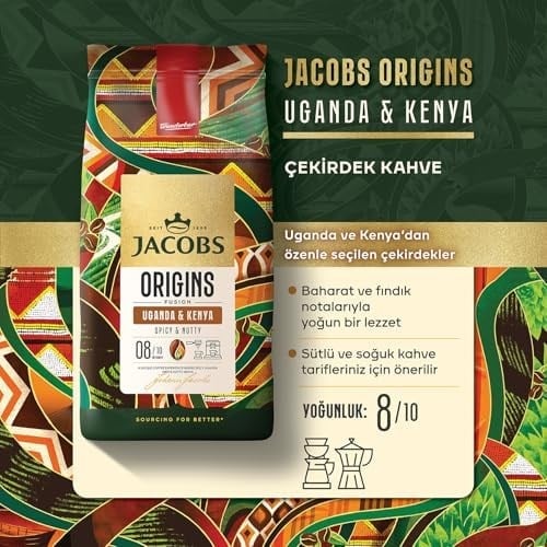Jacobs Origins Uganda&Kenya Çekirdek Kahve 1 Kilogram