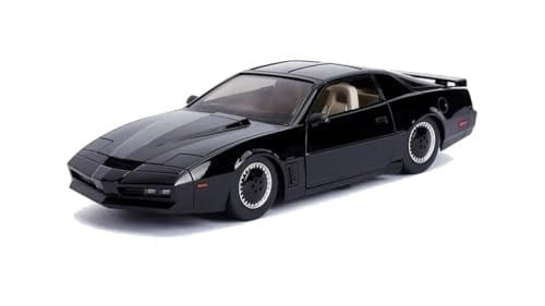 Jada 1: Hafif Pontiac Firebird ile 24 Hollywoodun Rides Knight Rider KITT 30086, Siyah