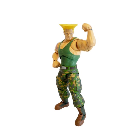 Jada Toys Street Fighter Figür Guile (15 cm) - Street Fighter 2den Hareketli Koleksiyon ve Aksiyon Figürü: The Final Challengers, Alternatif Başlı, Eller ve Aksesuarlar, 13 Yaşından İtibaren