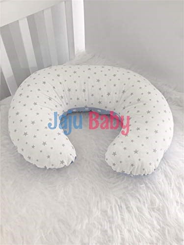 Jaju Baby Mavi Yıldız Desenli Emzirme Yastığı - Destek Minderi