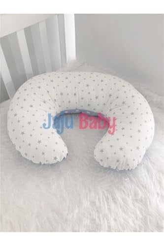 Jaju Baby Mavi Yıldız Desenli Emzirme Yastığı - Destek Minderi