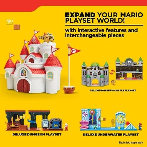 Jakks Pacific Nintendo Super Mario Mantar Sarayı Aksesuar Seti+Şekil