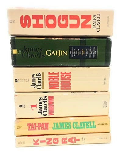 James Clavell komple Asya Saga 6 Novel Set Shogun, GAI-Jin, King Rat, Noble House, Whirlwind, Tai Pan içerir
