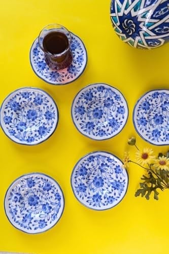 Jamuor Mess Fulya Porselen Çay Tabak Takımı 12Cm 6 Parça