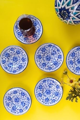 Jamuor Mess Fulya Porselen Çay Tabak Takımı 12Cm 6 Parça