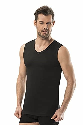 Jiber Erkek 6lı V Yaka Kolsuz Pamuklu Atlet - Bedenler: M, L, XL, XXL