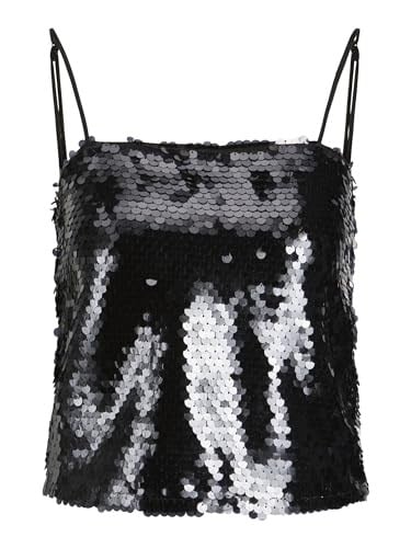 JJXX JJXX JXAVA SEQUIN STRAP CROP TOP WVN Tişört Kadın