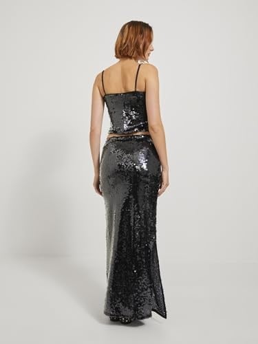 JJXX JJXX JXAVA SEQUIN STRAP CROP TOP WVN Tişört Kadın
