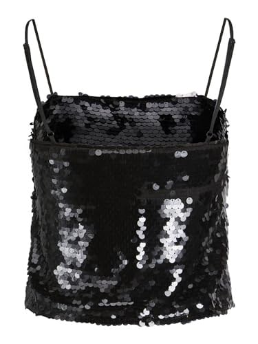 JJXX JJXX JXAVA SEQUIN STRAP CROP TOP WVN Tişört Kadın