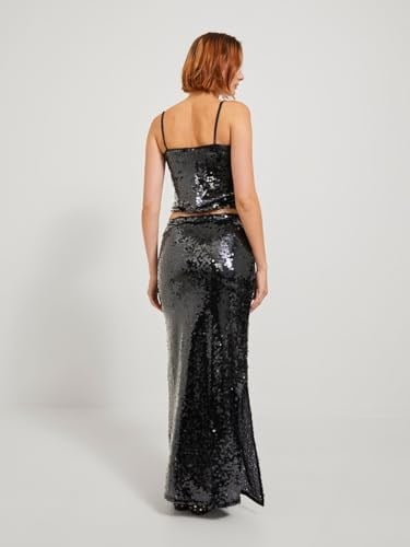 JJXX JJXX JXAVA SEQUIN STRAP CROP TOP WVN Tişört Kadın