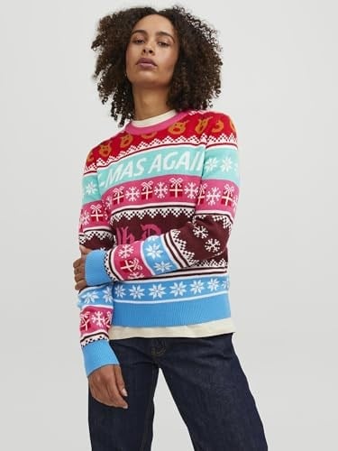 JJXX JJXX JXMAS CREW NECK KNIT Triko Kadın