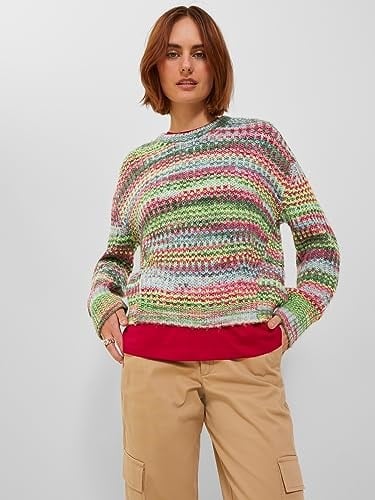 JJXX JJXX JXSIMONE SPACE DYE CREW NECK KNIT SN Triko Kadın