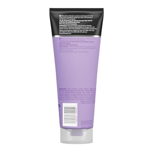 John Frieda Violet Crush Sarı Saçlara Özel Menekşe Özlü Mor Saç Bakım Kremi 250 ml - Seçenekler: 250 ml (Pack of 1), 250 ml (Pack of 1) (3 paketi)