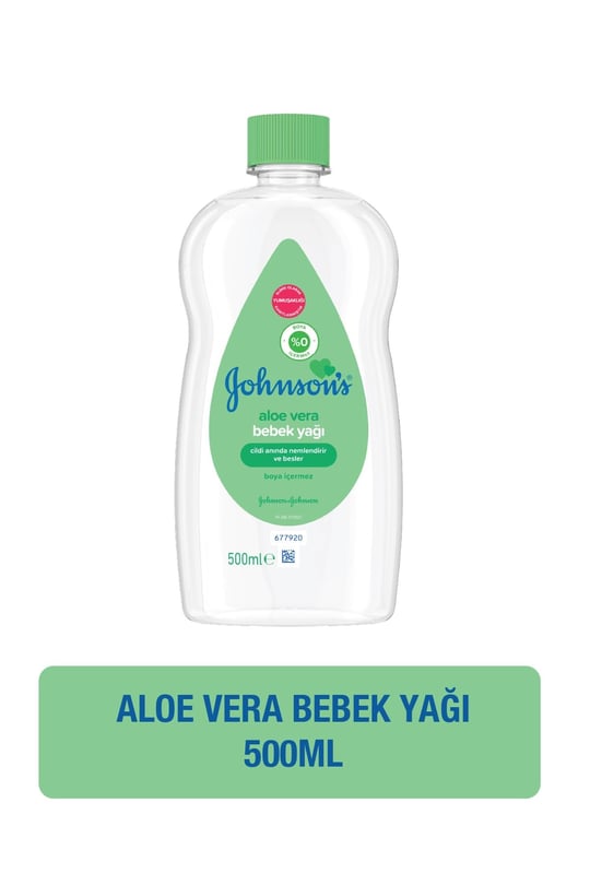 Johnsons Baby Nemlendirici ve Besleyici Aloe Vera Bebek Yağı 500 Ml