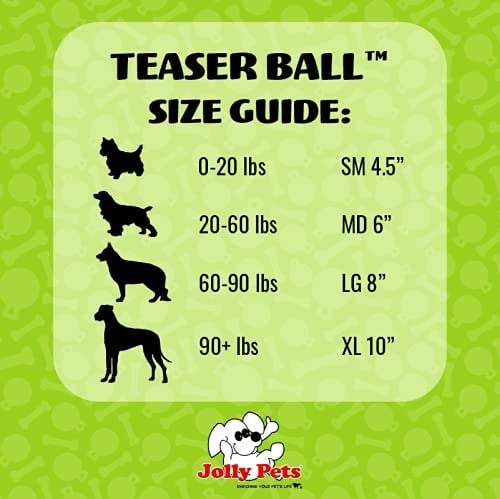 Jolly Pets JOLL040B köpek oyuncağı - Teaser topu, 10 cm, mavi - Seçenekler: Large / X-Large, Large / X-Large (3 paketi)