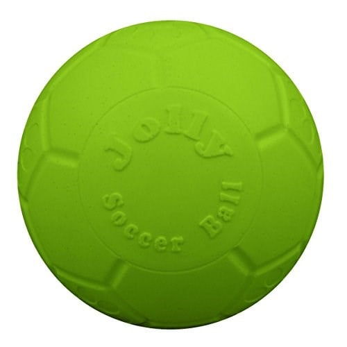Jolly Pets-Jolly Evcil Orta Futbol Topu Yüzer-Zıplayan Köpek Oyuncak, 6 inç Çap, elma yeşili