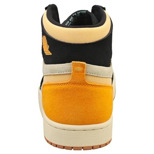 Jordan Erkek Air 1 Zoom CMFT 2 Muslin/Gök Altın Siyah (DV1307 100), Muslin/Gök Altın Siyah, 9