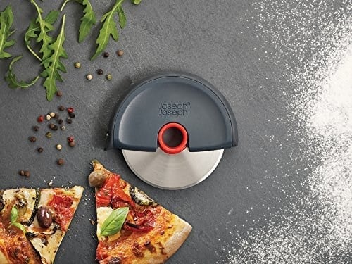 Joseph Joseph 20038 Disc Easy-Clean Pizza Diski, Gri/Kırmızı