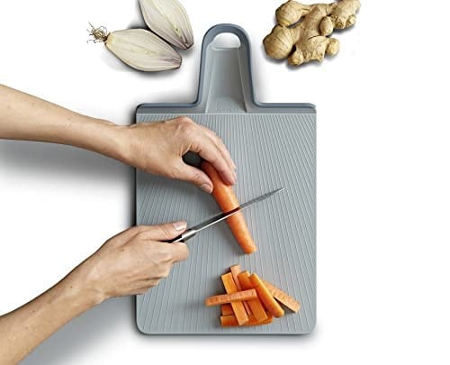 Joseph Joseph Chop2Pot Plus Büyük Katlanır Doğrama Tahtası, Açık Mavi