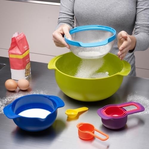 Joseph Joseph, Kitchenaid Joseph Joseph 40031 Nest 9 Plus Karıştırma Kaseleri, 32.5x26x15cm, Çok Renkli