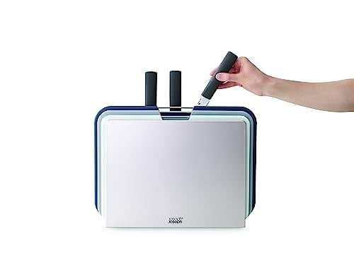 Joseph Joseph Nest 6 Parçalı Kesme Tahtası ve Bıçak Seti, Gümüş