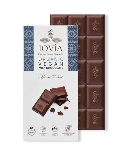 jovia premium quality chocolate ÇİKOLATA Organik Vegan Sütlü Çikolata 85 gr