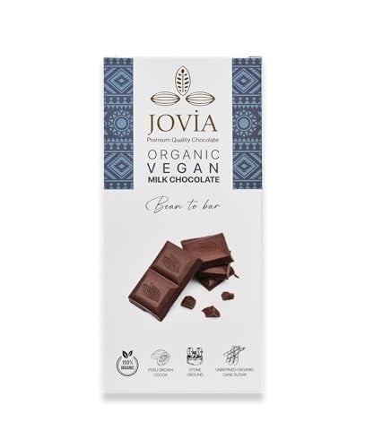 jovia premium quality chocolate ÇİKOLATA Organik Vegan Sütlü Çikolata 85 gr