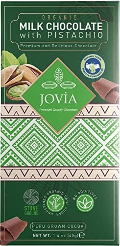 jovia premium quality chocolate Organik Sütlü Çikolata-antep Fıstıklı 3lü Avantaj Paket