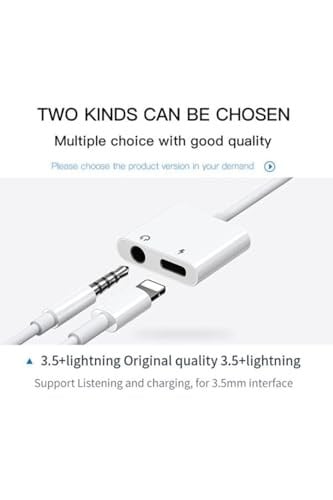 Joyroom Iphone Lightning 2 In1 Şarj Kulaklık Dönüştürücü Jack Adaptör Iphone Lightning S M403 Beyaz