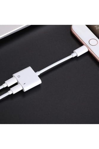 Joyroom Iphone Lightning 2 In1 Şarj Kulaklık Dönüştürücü Jack Adaptör Iphone Lightning S M403 Beyaz