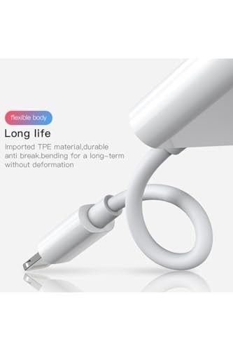Joyroom Iphone Lightning 2 In1 Şarj Kulaklık Dönüştürücü Jack Adaptör Iphone Lightning S M403 Beyaz