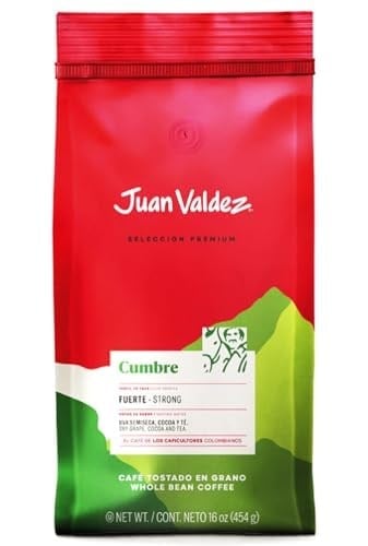 Juan Valdez Premium Cumbre Strong Çekirdek Kahve,%100 Arabica, 454g