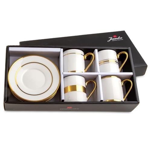 Jumbo Luces Gold 4 Kişilik Kahve Fincan Takımı