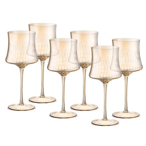 Jumbo Sandy Amber 6lı Kadeh Takımı
