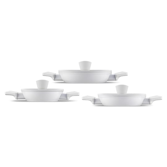 Jumbo Swiss Crystal 6 Parça Light Grey Sahan Seti