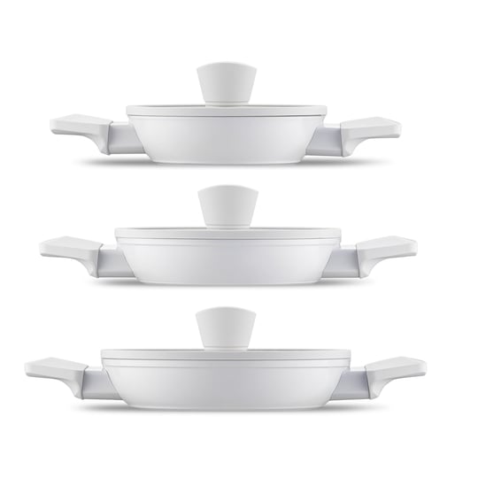 Jumbo Swiss Crystal 6 Parça Light Grey Sahan Seti