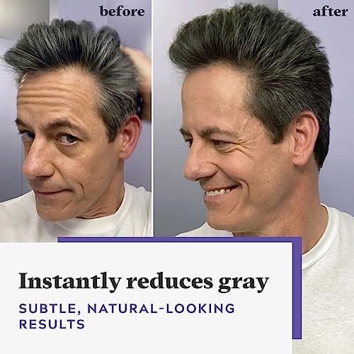 Just For Men Touch of Grey, Gri Saç Boyama Tarak Aplikatörlü Erkekler için, Tuz ve Biber Görünümünde Harika - Siyah, T-55 (Ambalaj değişebilir)