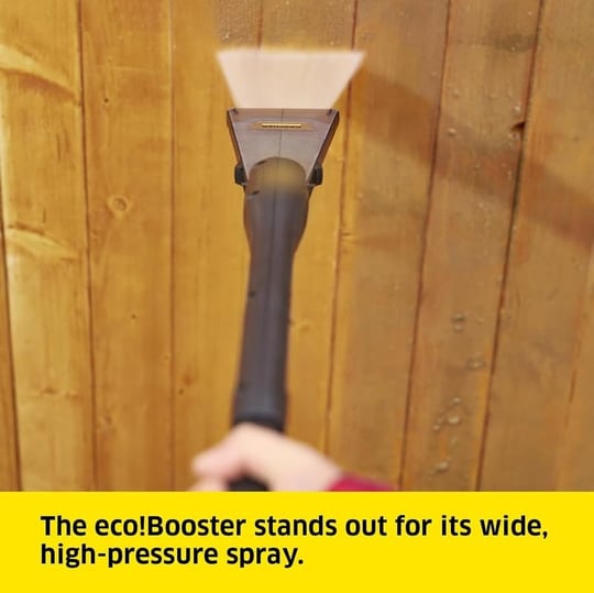 Kärcher Yüksek basınçlı temizleyici püskürtme borusu Eco!Booster 180, düz püskürtmeye kıyasla%50 daha yüksek temizleme performansı, su, enerji ve zaman tasarrufu sağlar, Kärcher K 7 yüksek basınçlı