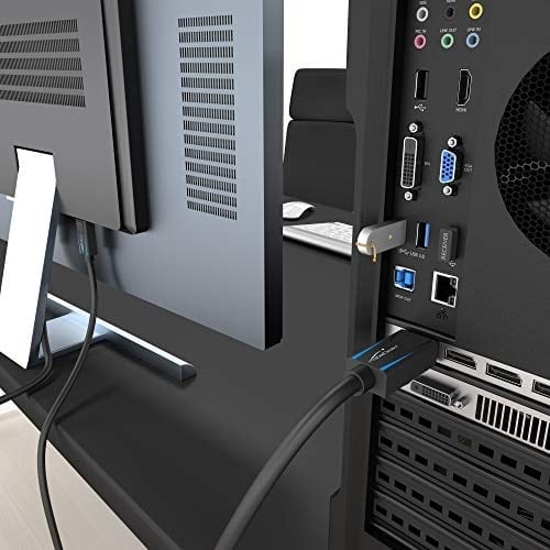 KabelDirekt - 8K / 60Hz DisplayPort Kablosu 1.4 - 2 m - Oyun bilgisayarları/dizüstü bilgisayarları, 4K / 8K oyun monitörleri ve ultra hızlı 144Hz / 165Hz / 240Hz için boşluksuz korumalı DP kablosu