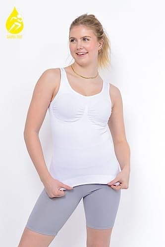 Kadın Atlet Şekillendirici ve Zayıflamaya Yardımcı - İdeal Vücut Hatlarına Ulaşın, Zayıflamaya Yardımcı Premium Korse Atlet - Bedenler: S, M, L, XL, XXL