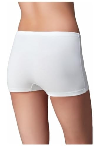 Kadın Beyaz Bambu Boxer Külot 2li