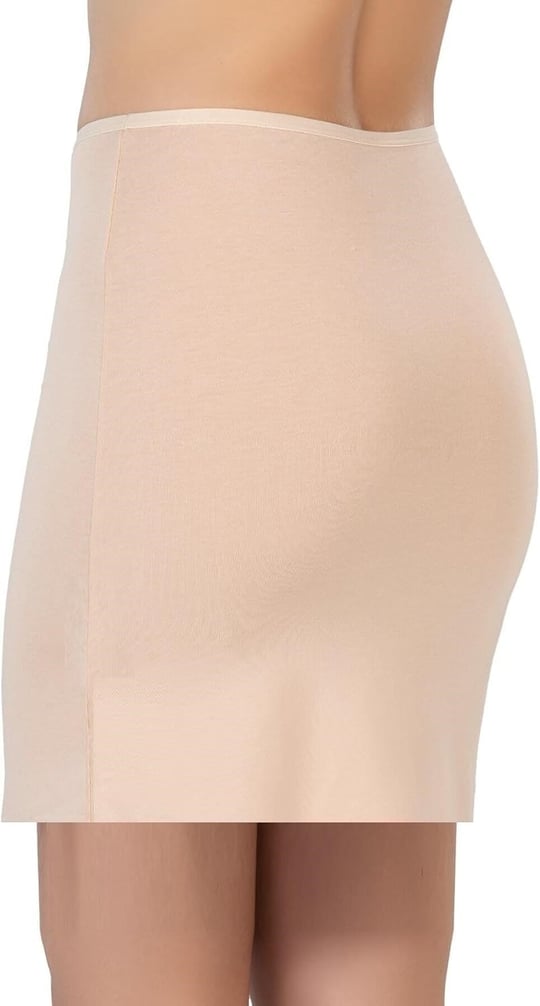 Kadın Beyaz Modal Cotton Mini Jupon