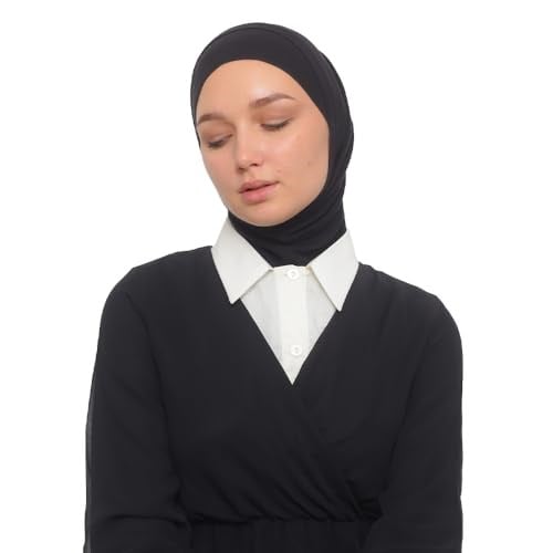 Kadın Düz Gömlek Yaka Hazır Tesettür İç Boyunluk Kurtarıcı Yakalık