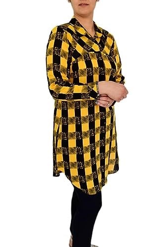 Kadın Ekose Kareli Tunik BGL-ST02956