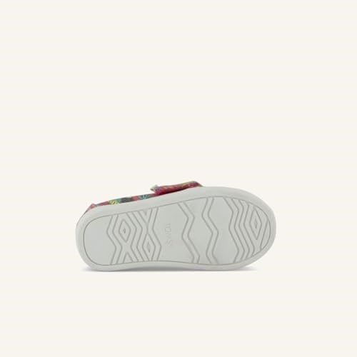Kadın Espadril 10022120 Toms ALPARGATA Fuchsia Birds of Paradise Print